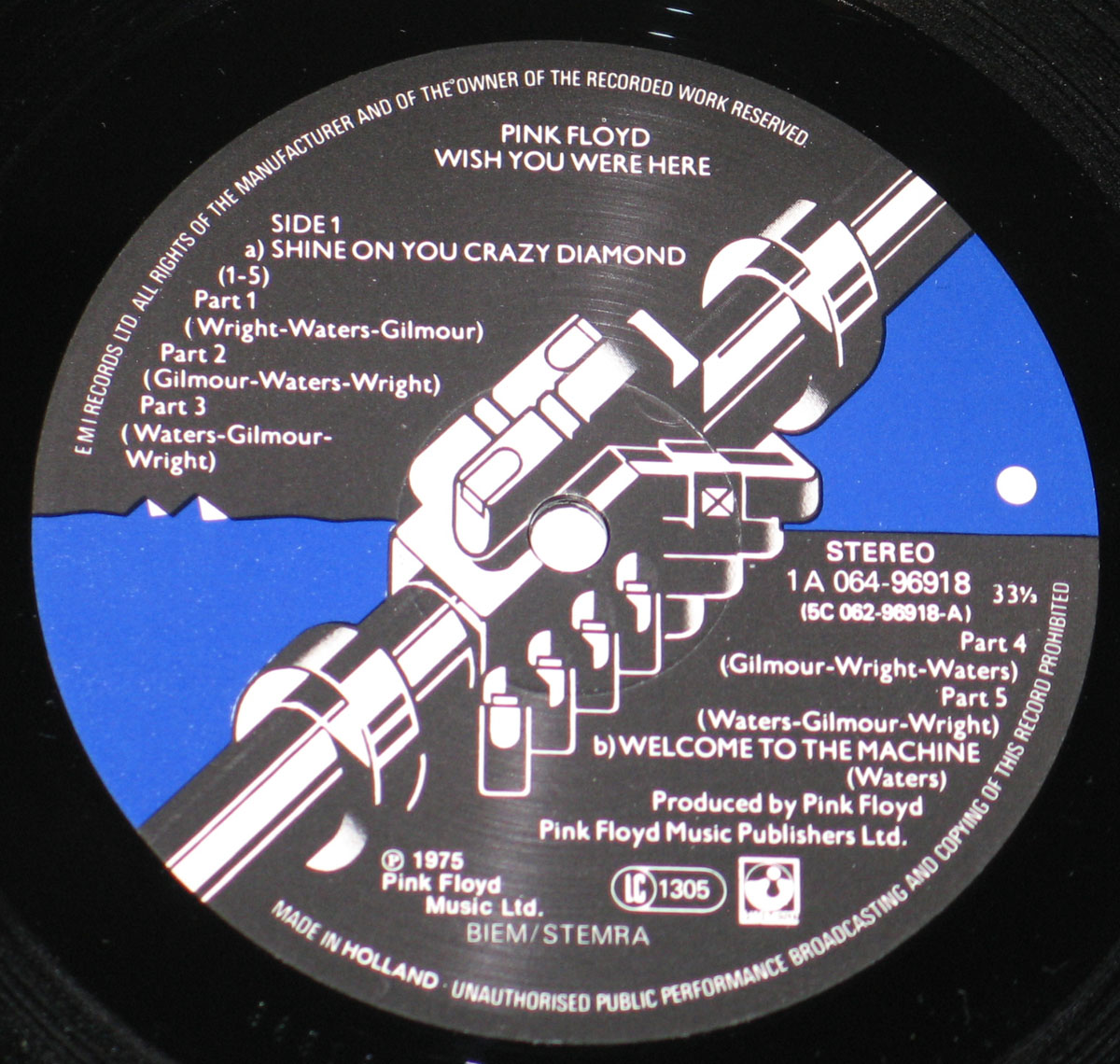 High Resolution Photo #3 PINK FLOYD Wish You Were Netherlands 